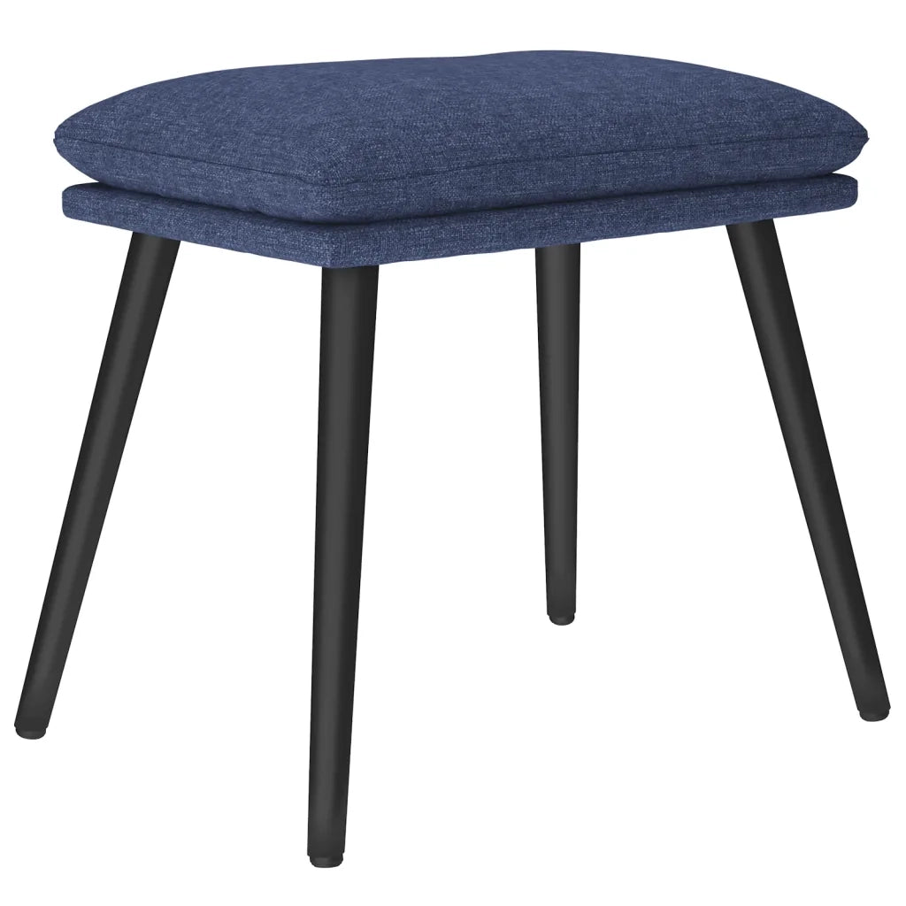 Poggiapiedi Blu 45x29,5x39 cm in Tessuto cod mxl 69636
