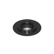 Mini Oxo Faretto LED da Incasso 6W Orientabile Tecnologia Switch CCT 2700K 3200K 4000K Fascio 42 Gradi Colore Nero Opaco Design Versatile Round Square