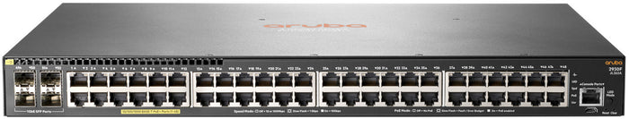 Hpe aruba 2930f 48g poe+ 4sfp - switch - l3 - gestito - 48 x 10/100/1000 (poe+) + 4 x gigabit sfp (uplink) - montabile su rack - poe+ (370 w) - jl262a - JL262A#ABB