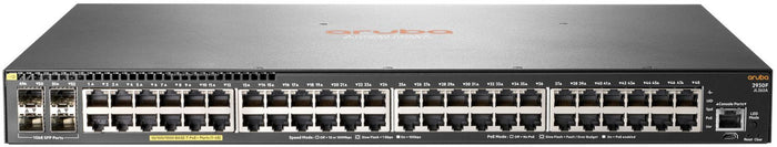 Hpe aruba 2930f 48g poe+ 4sfp - switch - l3 - gestito - 48 x 10/100/1000 (poe+) + 4 x gigabit sfp (uplink) - montabile su rack - poe+ (370 w) - jl262a - JL262A#ABB