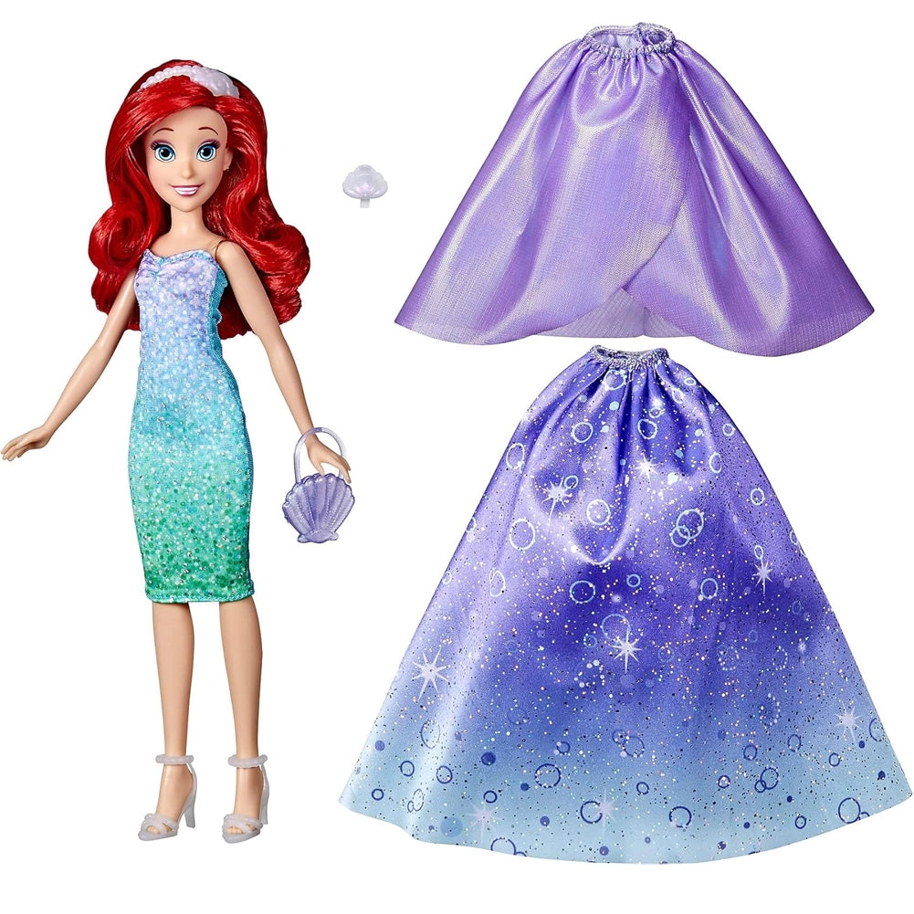 Ariel Bambola Principessa La sirenetta Disney 7 Accessori e Vestiti Idea Regalo