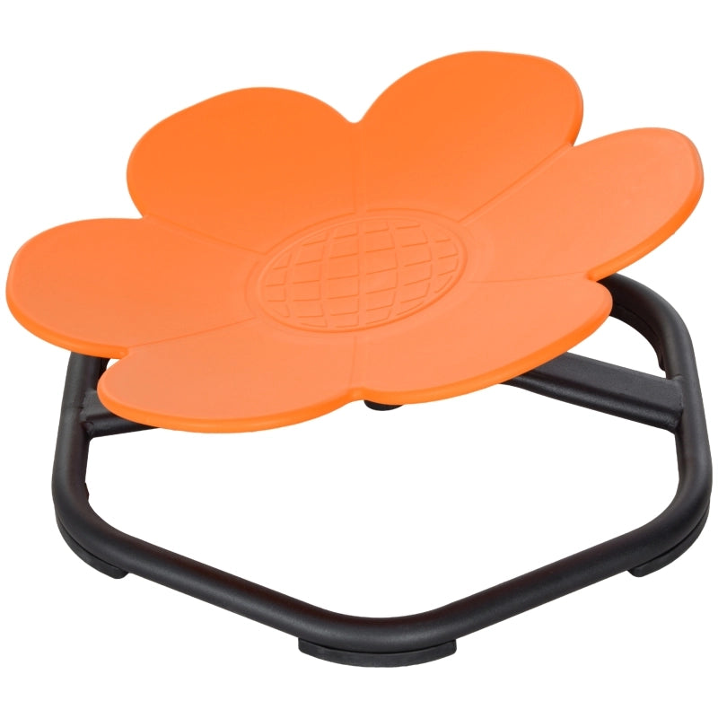 Sedia sensoriale girevole per bambini in plastica arancione, 55 x 55 x 26 cm, portata 50 kg