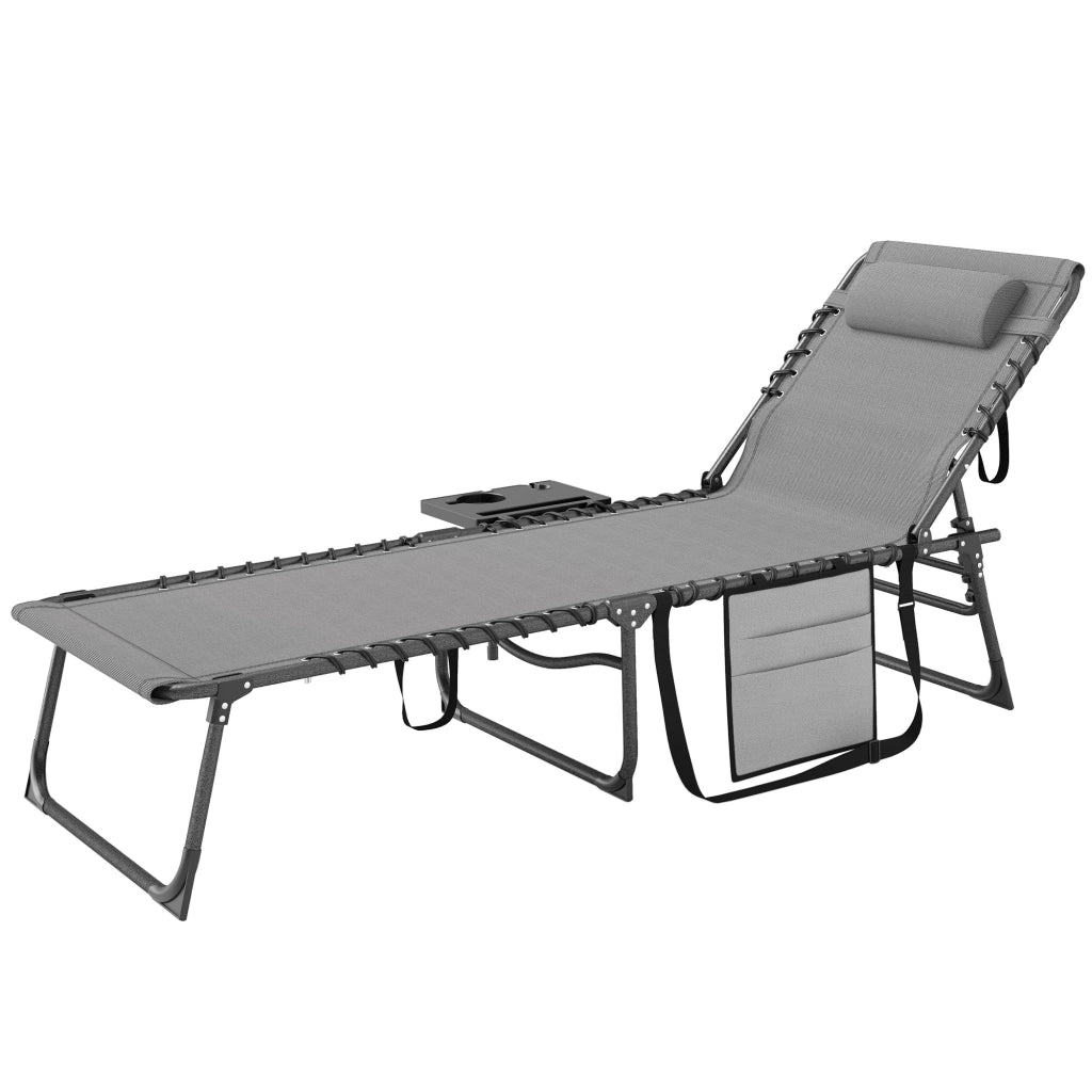 Divano letto reclinabile con braccioli e velluto grigio ¨C zephmum ¨C 190x60x31 cm