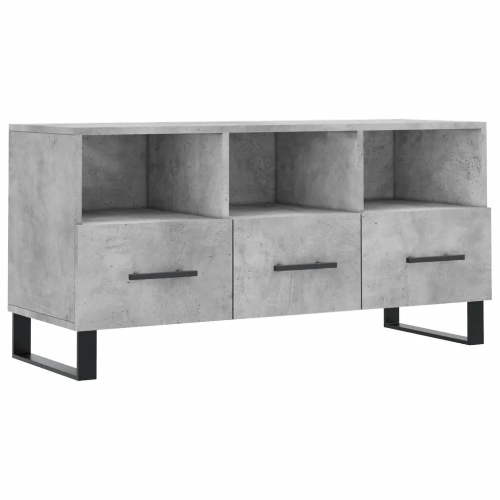 Mobile Porta TV-Mobile per TV-Credenza TV Grigio Cemento 102x36x50 cm Legno Multistrato 423080