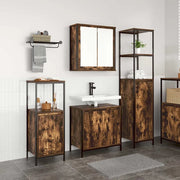Set di mobili per il bagno 3 pcs Rovere Affumicato e Nero 3328396
