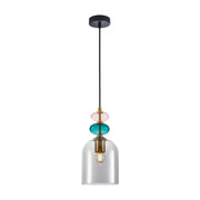Lampada a sospensione Italux Busco vetro multicolor E27