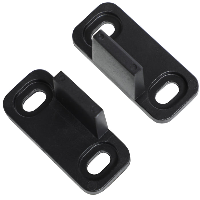 Kit Porta Scorrevole 200x40x0,6 cm con Binari Fermi e Guide in Acciaio Nero