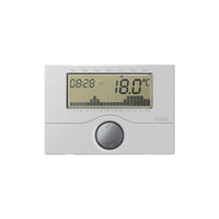 01910.20 Cronotermostato a Batteria Parete Silver