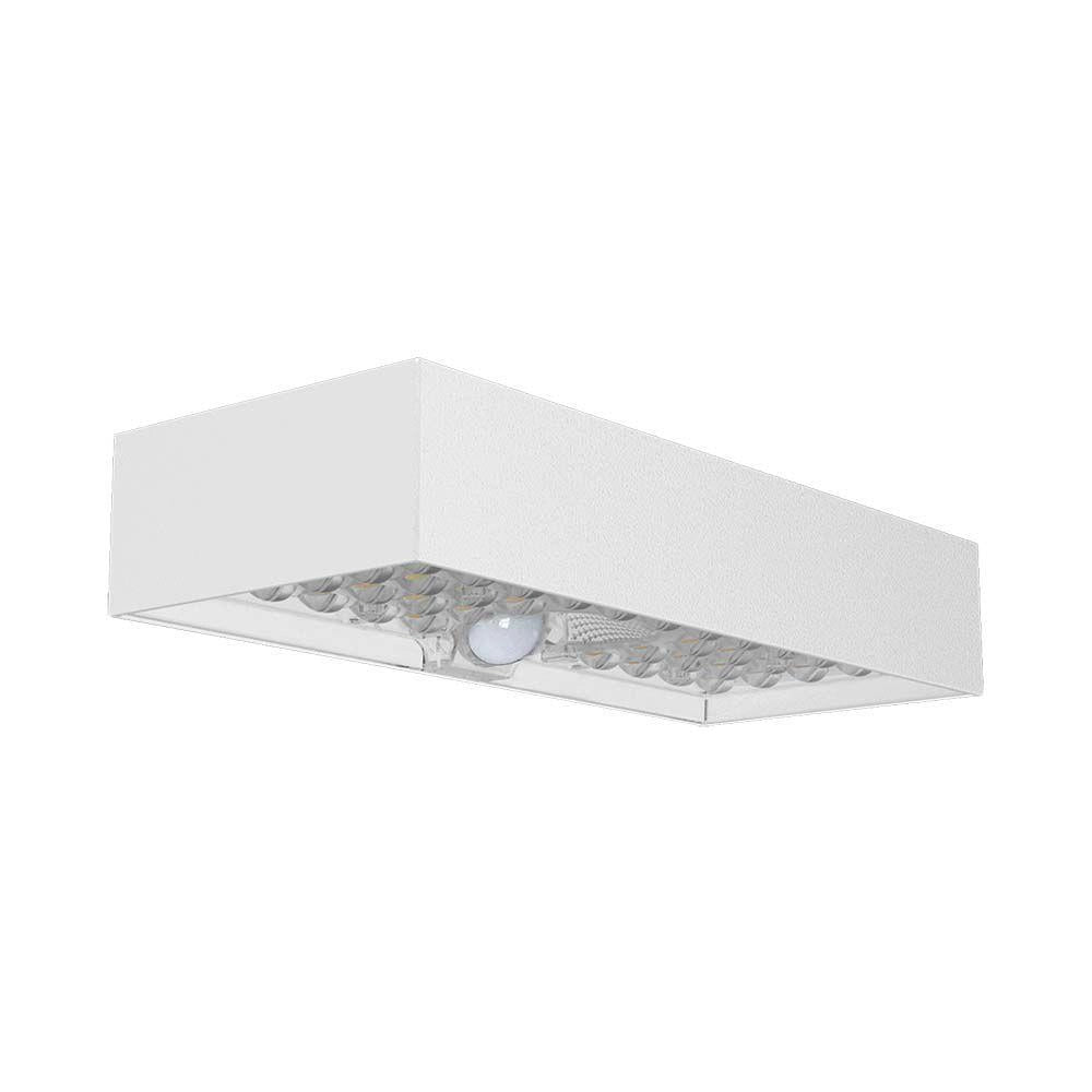 Applique solare 6W 4000K sensore bianca IP65 V-TAC10308