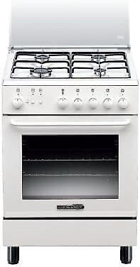 La Germania S640 21 W Cucina a Gas 4 Fuochi Forno a GAs 60x60cm Bianco