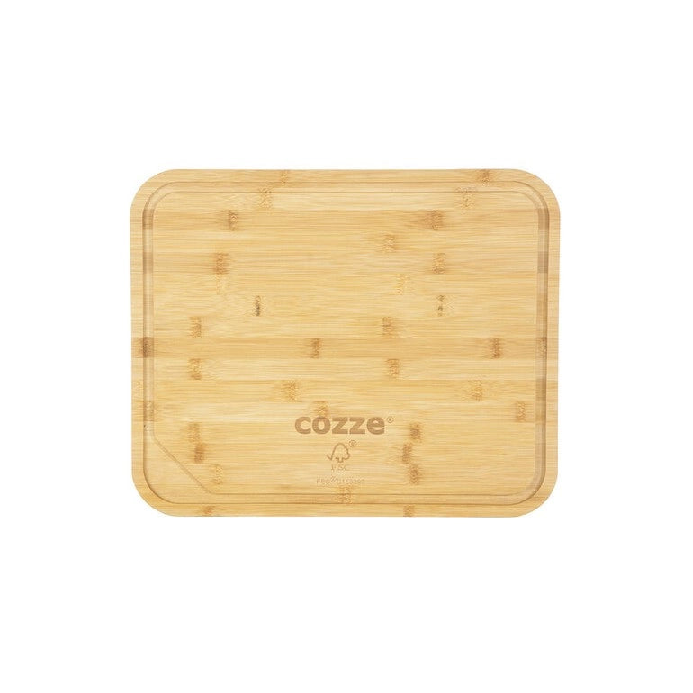 Tagliere in bambù  Ø 430 x 350 x 20 mm  certificata LFGB cozze by Ezooza