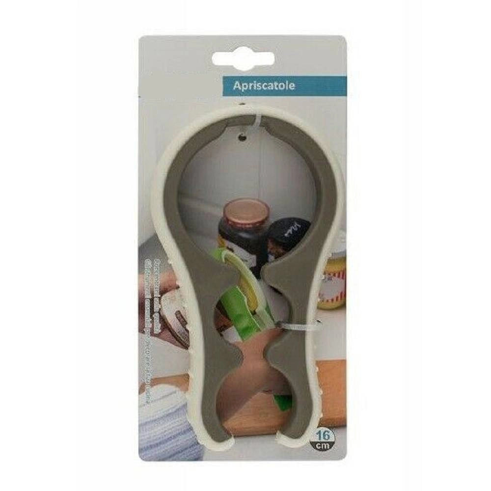 Trade Shop - Multi Opener Grip Apri Barattolo Bottiglia Universale Per Tutti I Tappi -