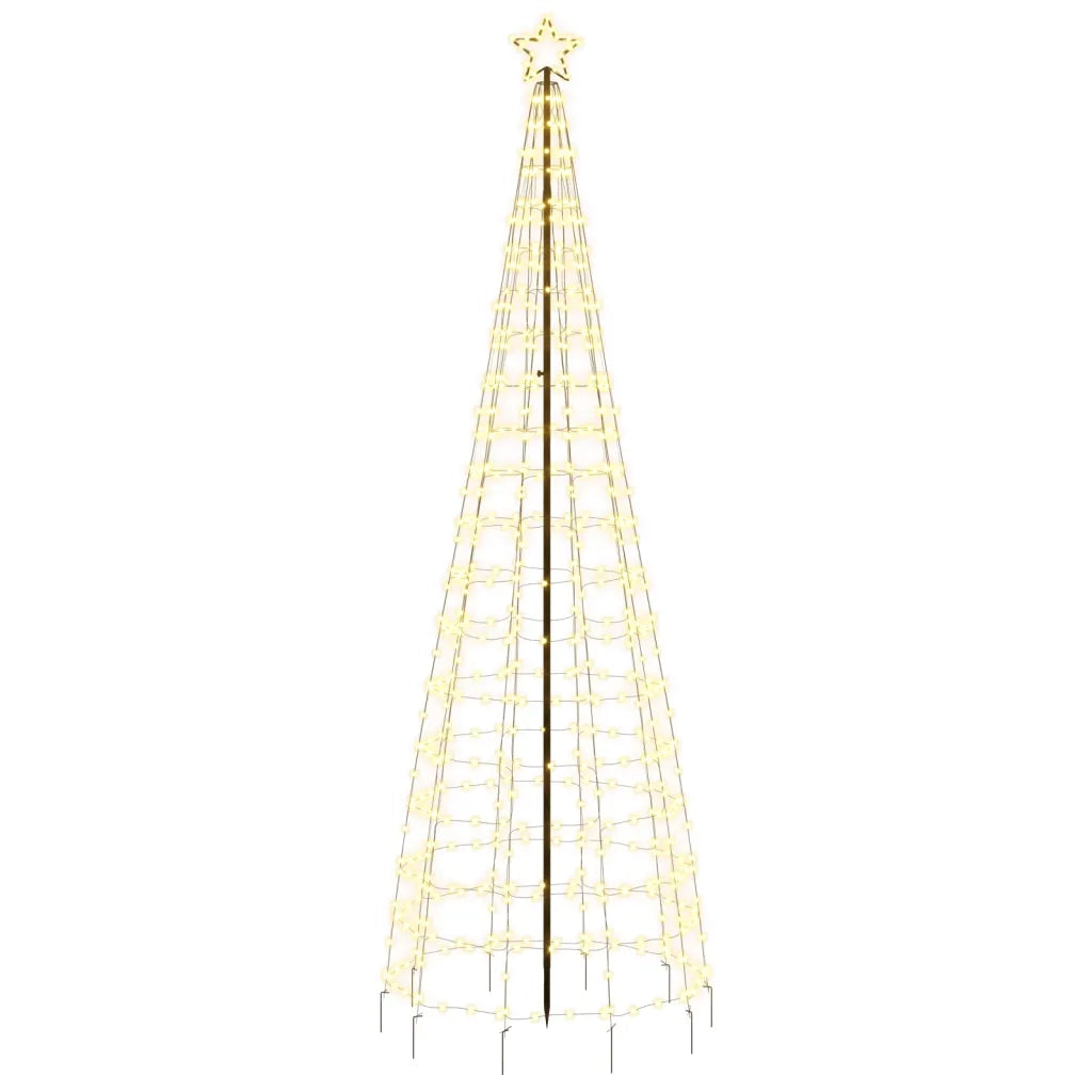 Albero di Natale a LED con Punte 570 LED Bianco Caldo 300 cm 358104
