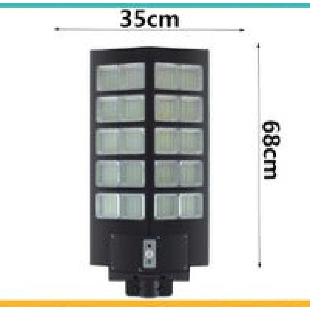 Trade Shop - Faro Led Lampione Stradale 1200w Pannello Solare Sensore Crepuscolare Ip67 Led-8472 -