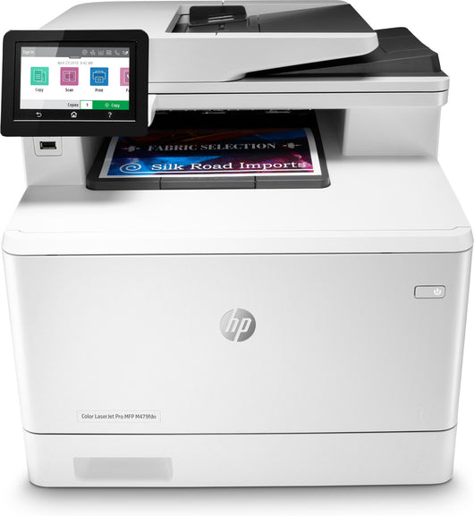 Hp color laserjet pro stampante multifunzione m479fdn, stampa, copia, scansione, fax, e-mail, scansione verso e-mail/pdf stampa fronte/retro adf da 50 fogli integri - HPPR0000056