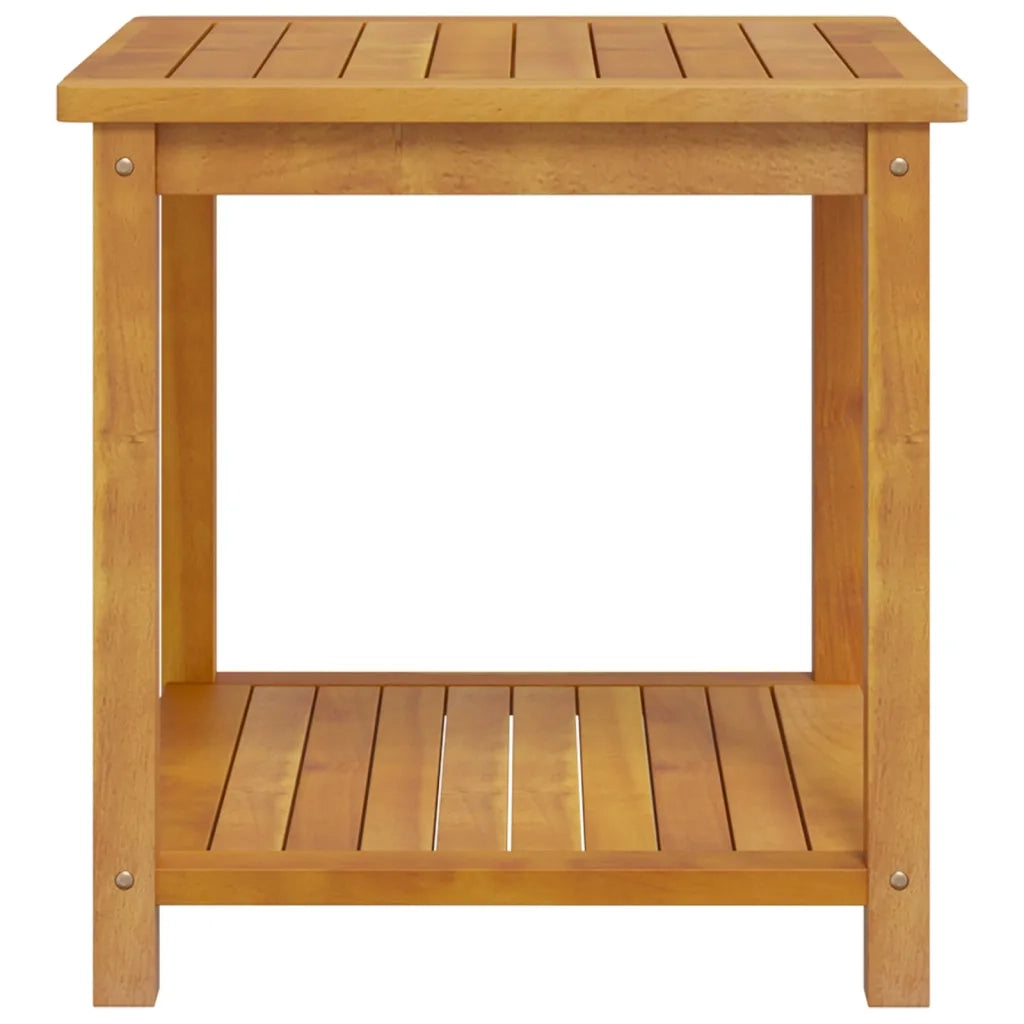 Tavolino in Legno Massello di Acacia 45x45x45 cm 44128