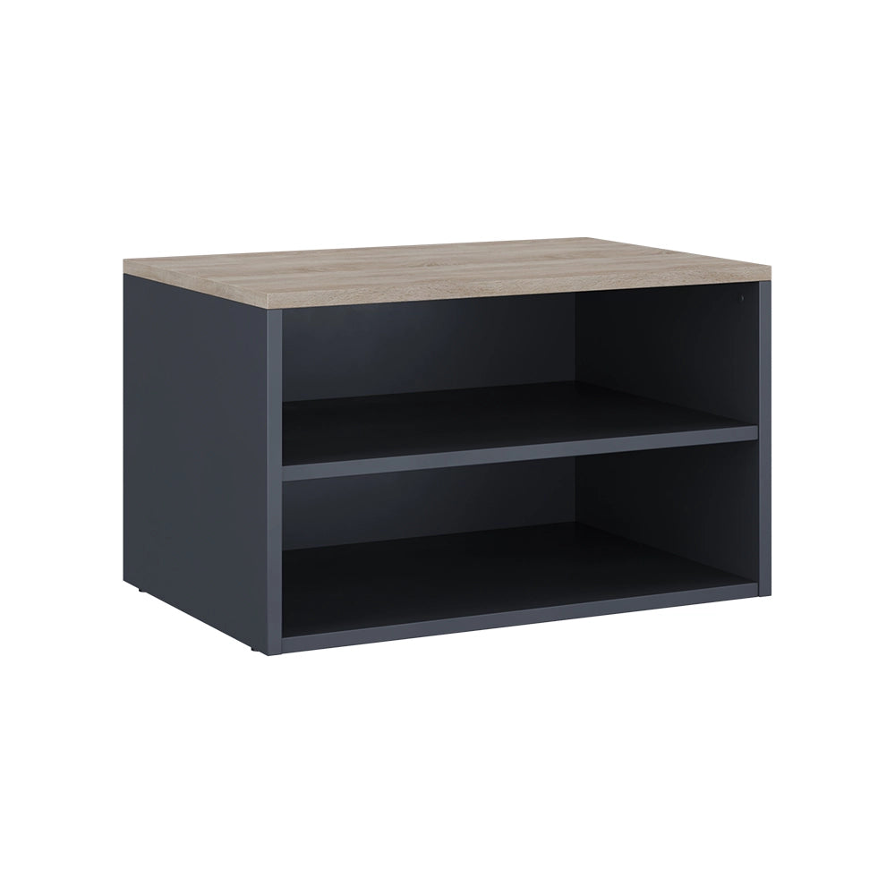 Vicco Cassettiera Antracite/Sonoma 60 x 36 cm con 2 scomparti
