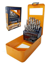 Set 19 punte per trapano HSS elicoidali ferro misure da 1 a 10mm Art. 501002