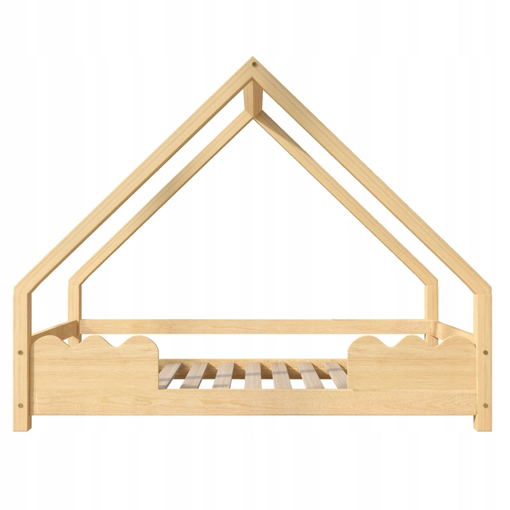 Letto singolo per bambini in legno naturale - Xylo - 90x200 cm