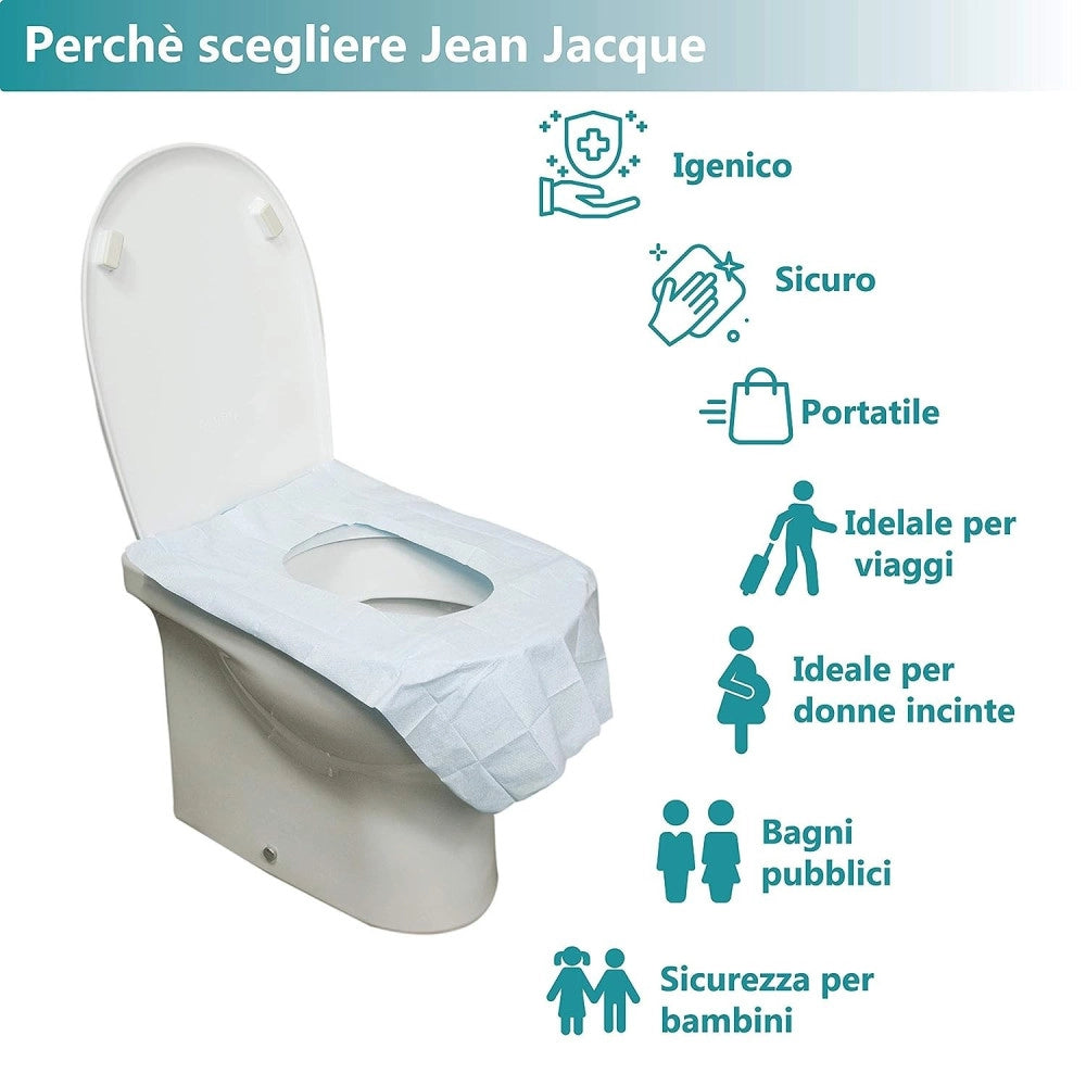 Trade Shop - 120 Copriwater Wc Carta Monouso Copri Water Protezione Igienici Toilette Bagno -