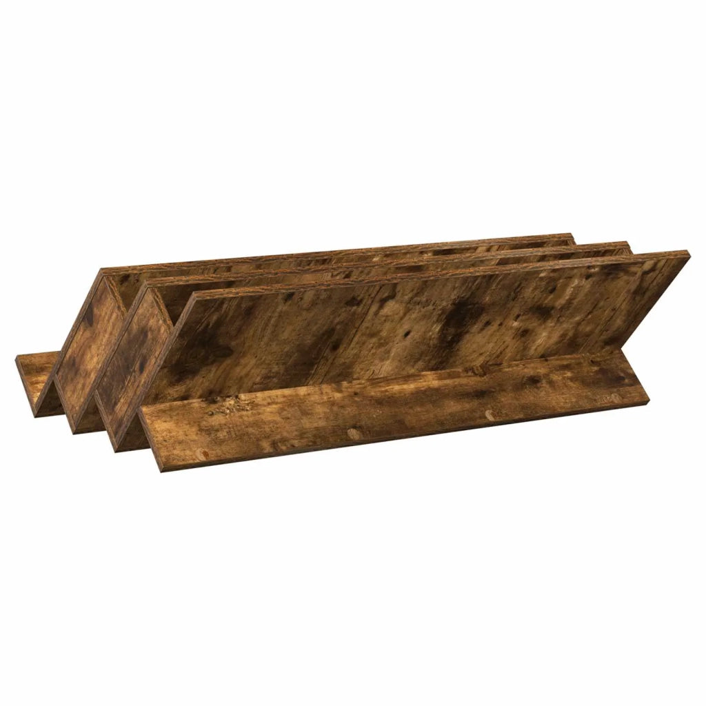 Scaffale per riviste Rovere fumé 90 x 53 x 28,5 cm 890892