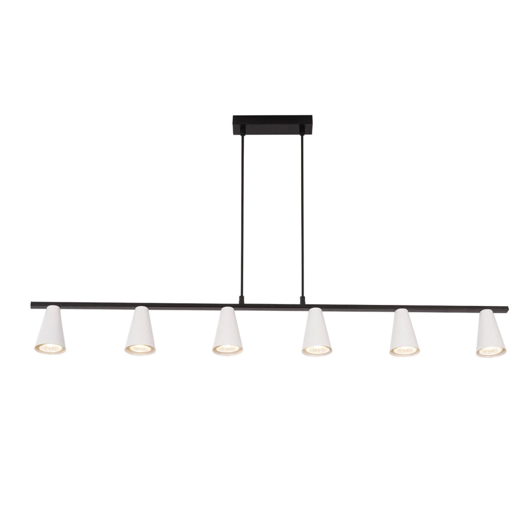 Lampada a sospensione ZMH moderna per sala da pranzo 6 fiamme GU10 per soggiorno corridoio
