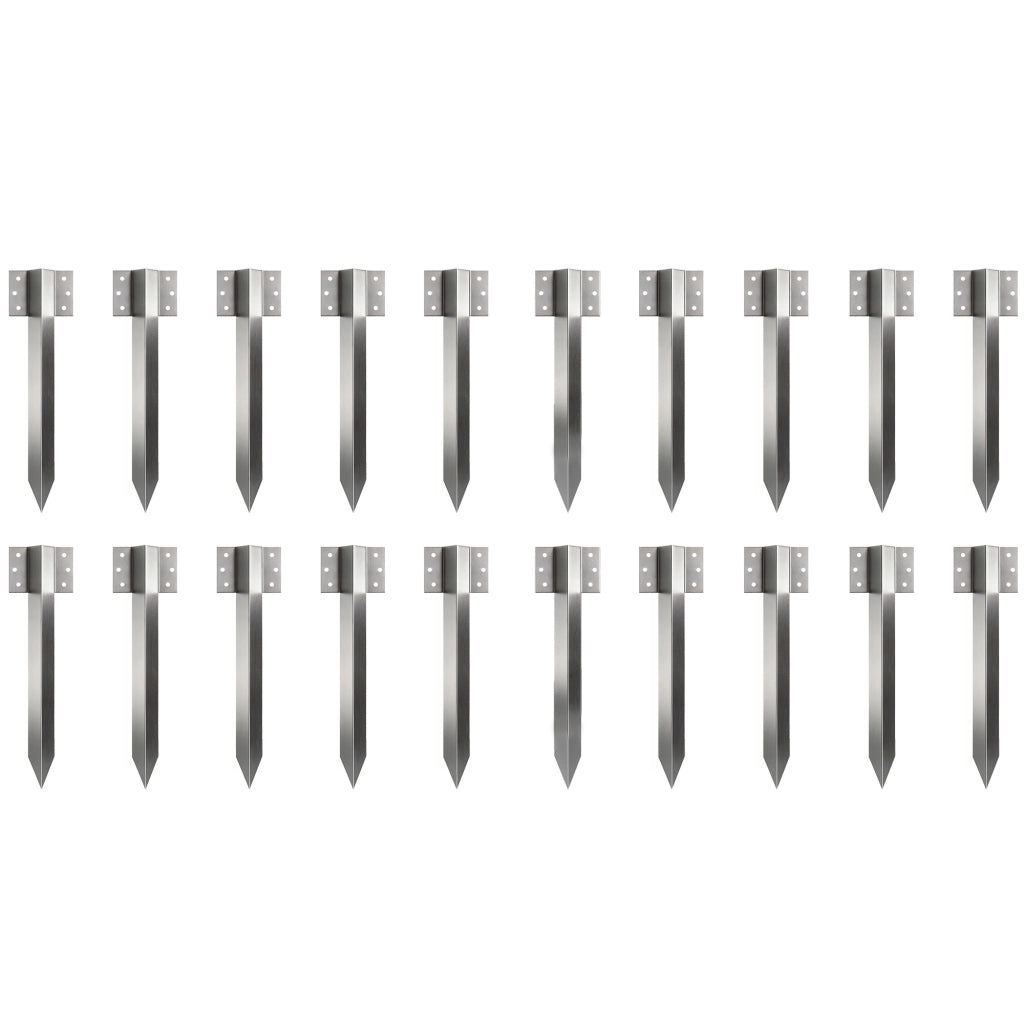 Set 20 Supporti per Traversine Ferroviarie ¨C Xylo ¨C Metallo con Viti e Guanti
