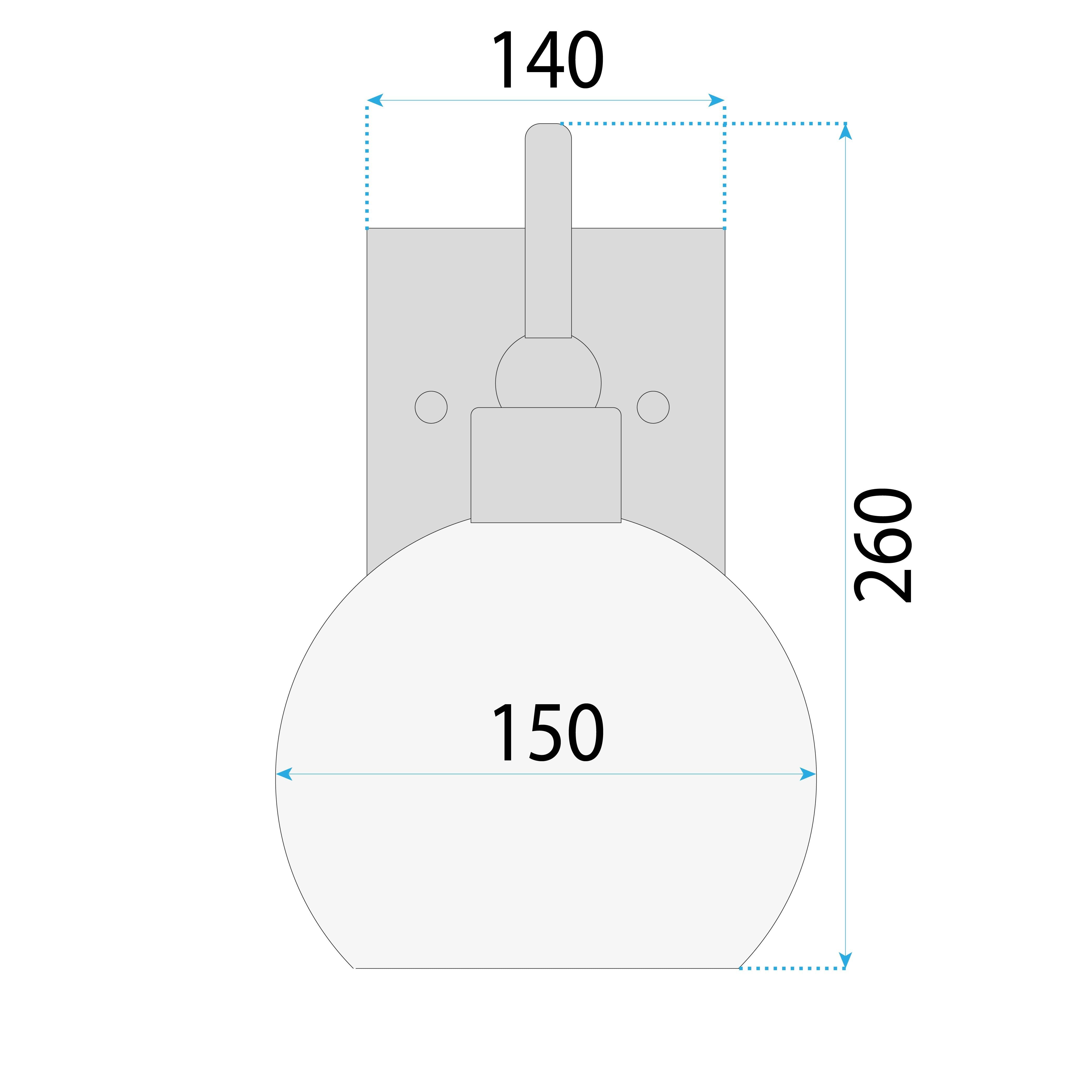 Lampada Da Parete Black Gold APP1580-1W