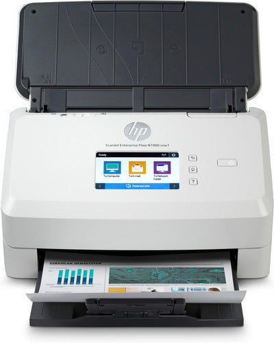 Hp scanjet enterprise flow n7000 scanner a foglio 600 x 600 dpi a4 bianco - 6FW10A#B19