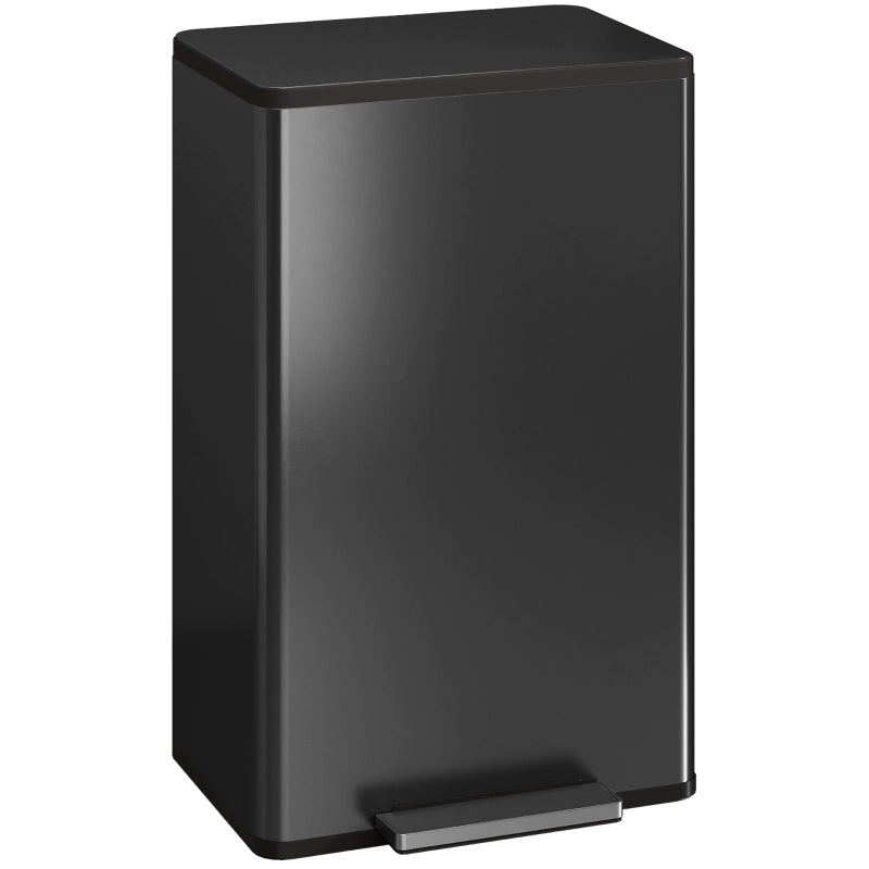 Pattumiera da cucina a pedale 45 L con coperchio soft-close e secchio interno estraibile