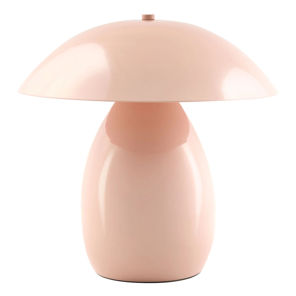 Lampada da tavolo rosa pastello con base in ferro 30 cm a una luce design moderno accessori per il soggiorno