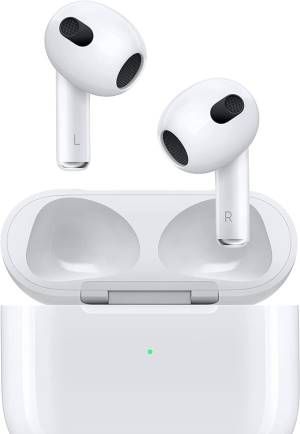 Apple auricolari airpods 3 2022 + custodia ricarica lightning mpny3zm/a
