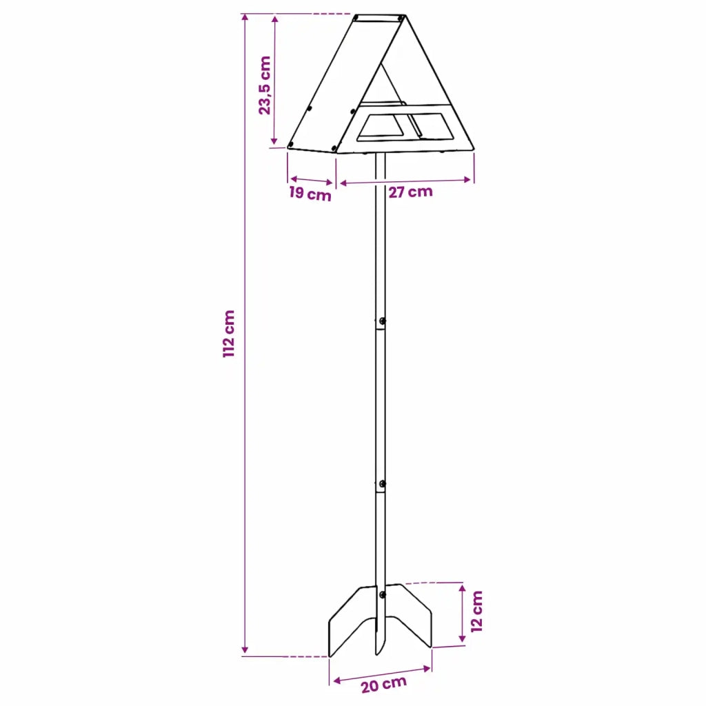 Mangiatore per Uccelli Acciaio zincato Argento 8014215