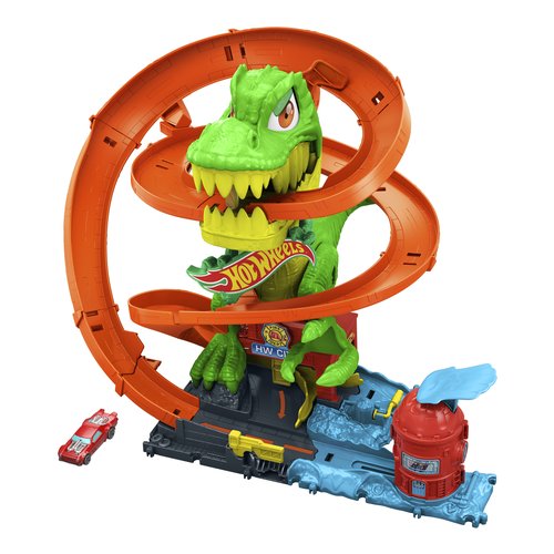 Playset pista city t-rex battaglia infuocata mattel jbm73 hot wheels