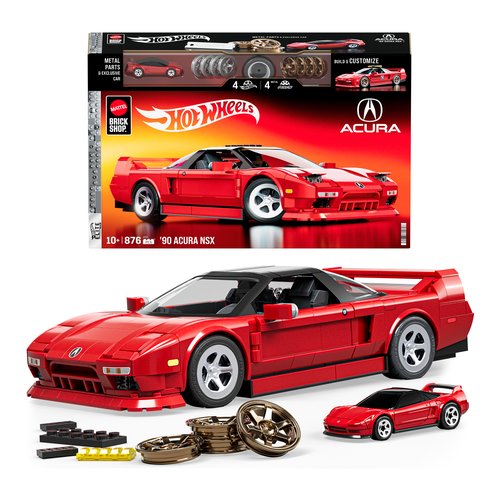 Costruzioni mattel jft17 brick shop hot wheels elite acura nsx 1:16