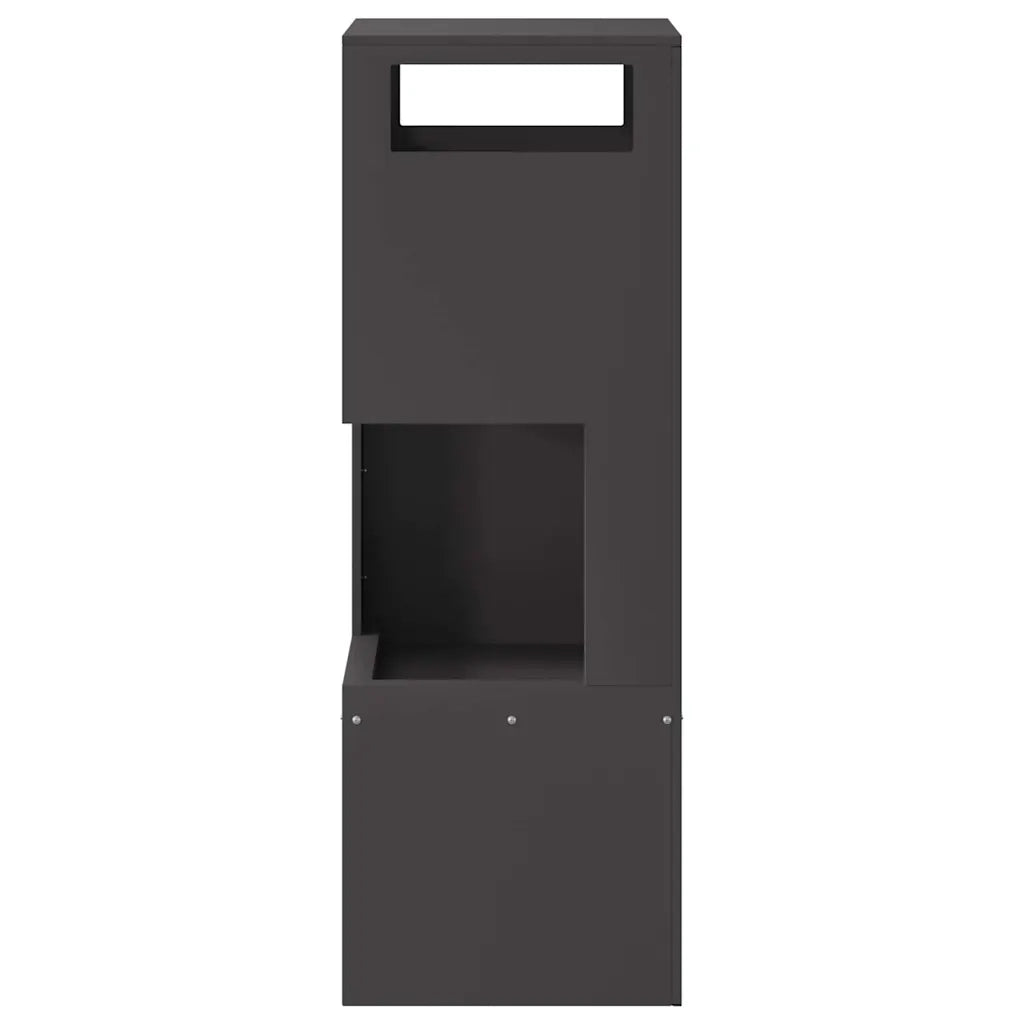 Focolare Nero 35 x 35 x 100 cm Acciaio CFW7643613