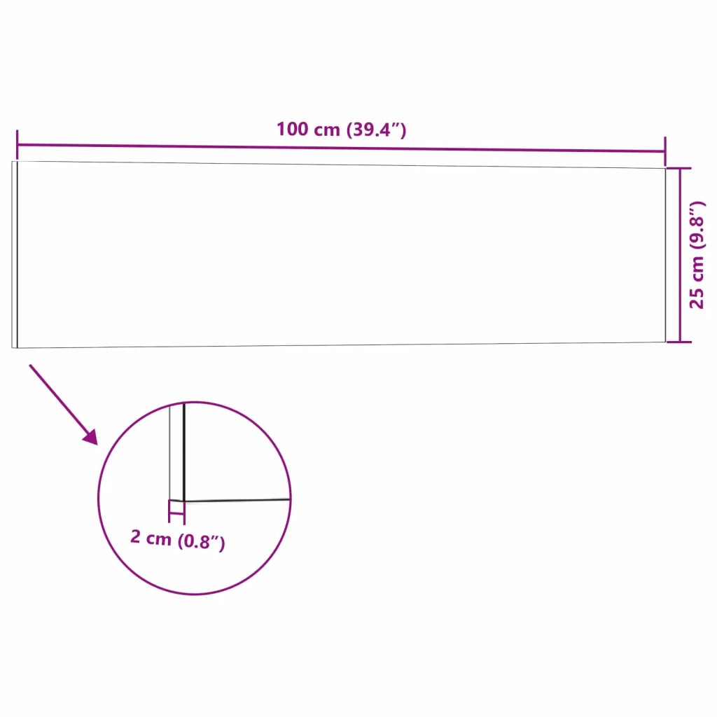 Pannelli da parete 10 pz 100 x 25 cm Grigio chiaro Schiuma EPS 42046108