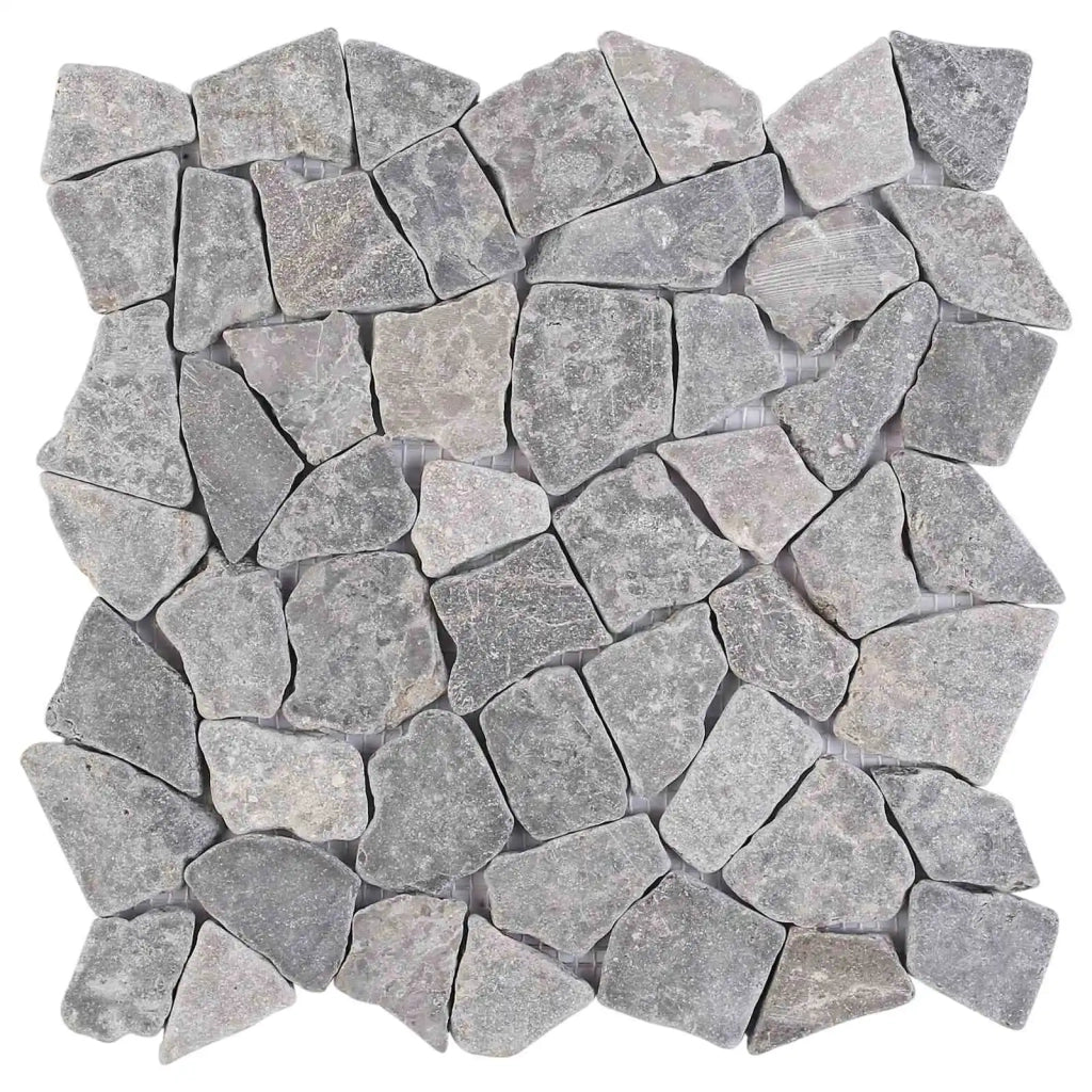 Piastrelle Mosaico Grigio Chiaro 30 x 30 cm Marmo 42033528