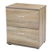 Comodino 2 Cassetti 40x30x45 Quercia