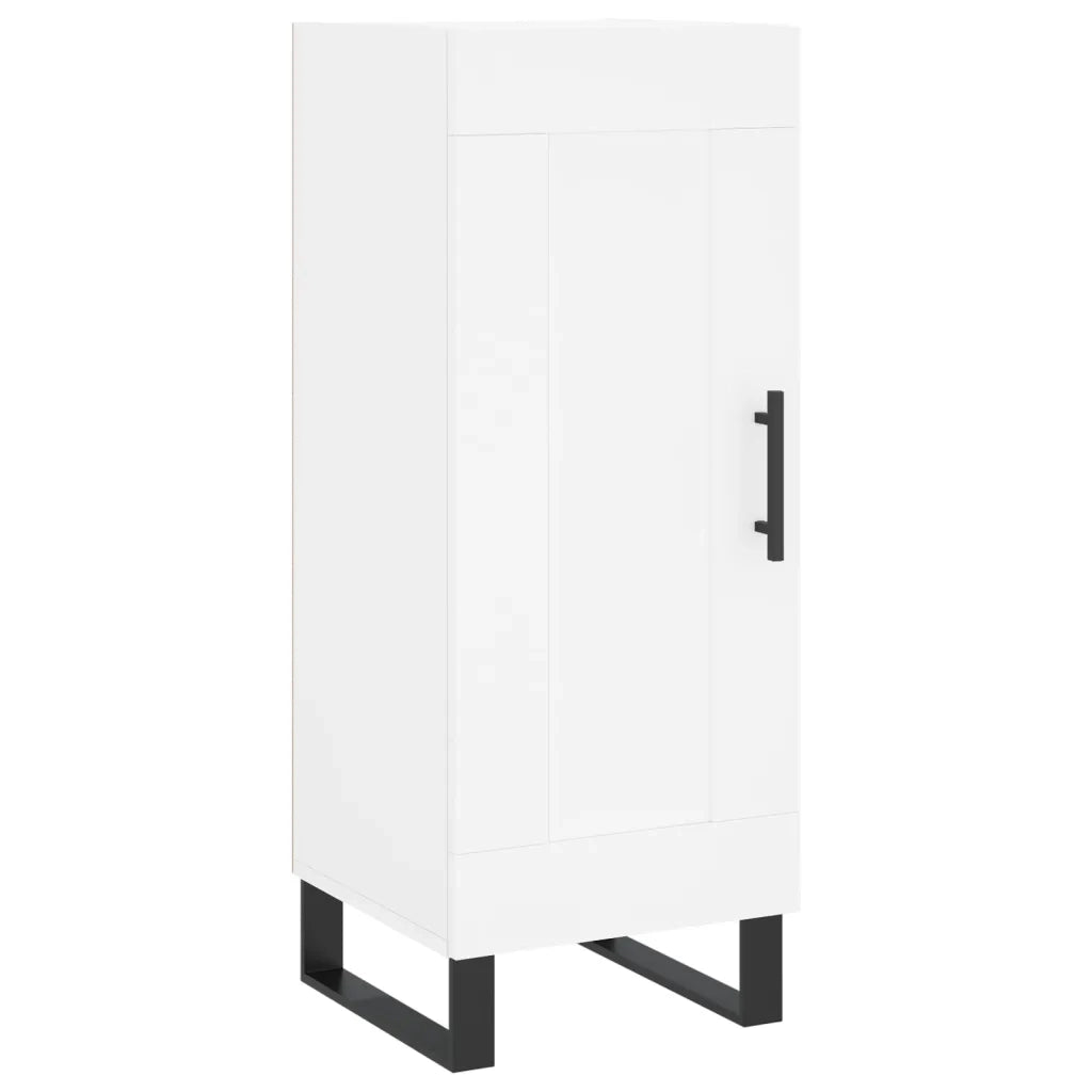 Credenza | Madia | Buffet da pranzo | Armadio da pranzo Bianca 34,5x34x180 cm in Legno Multistrato
