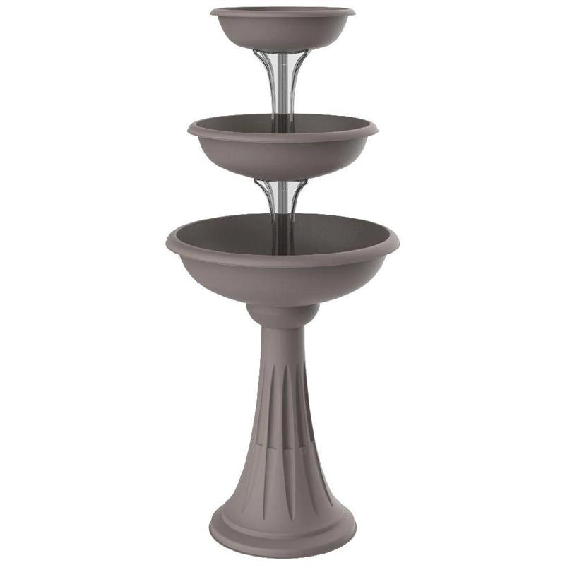 CIOTOLA PER FIORI CON COLONNA 'TREVI' Ø cm 30/40/50 - cappuccino  - BAMA