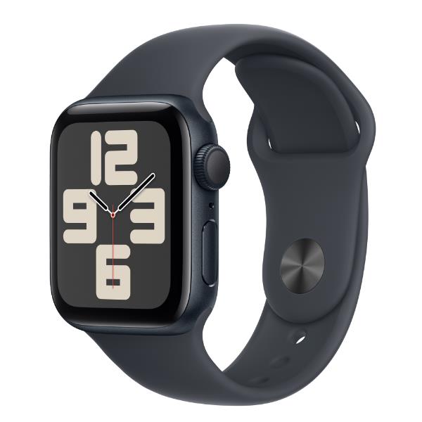 Aw se gps 40mm midnight aluminium case with midnight sport band - s/m - MXE73QL/A