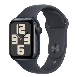 Aw se gps 40mm midnight aluminium case with midnight sport band - s/m - MXE73QL/A