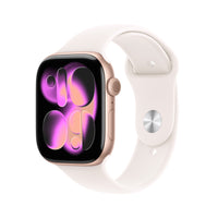 Aw s11 gps 46mm rose gold aluminium case with light blush sport band - m/l - MEV74QL/A