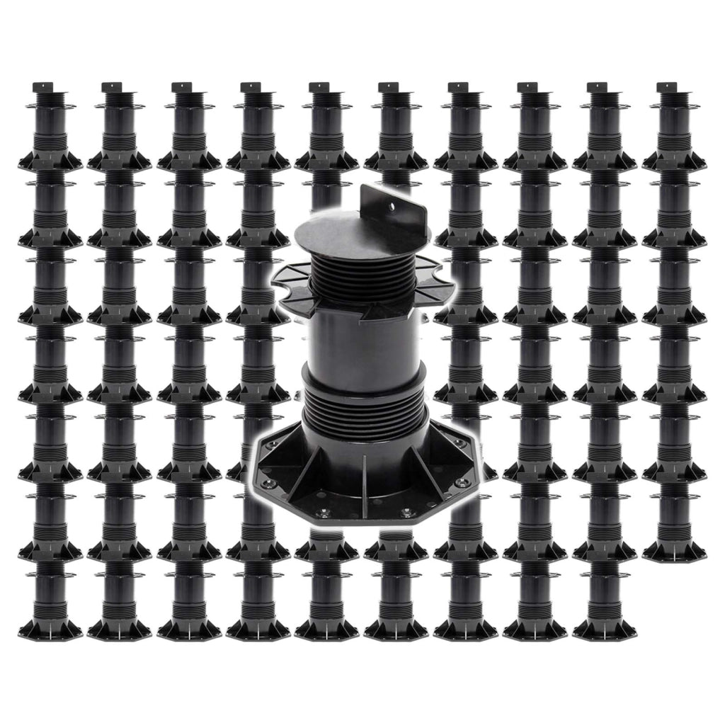 Set 70 supporti per pavimenti galleggianti Altezza regolabile 140-210mm Max 2700 kg Piedini per decking