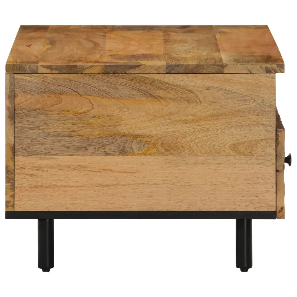 Tavolino da Salotto 80x54x40 cm in Legno Massello di Mango 356904
