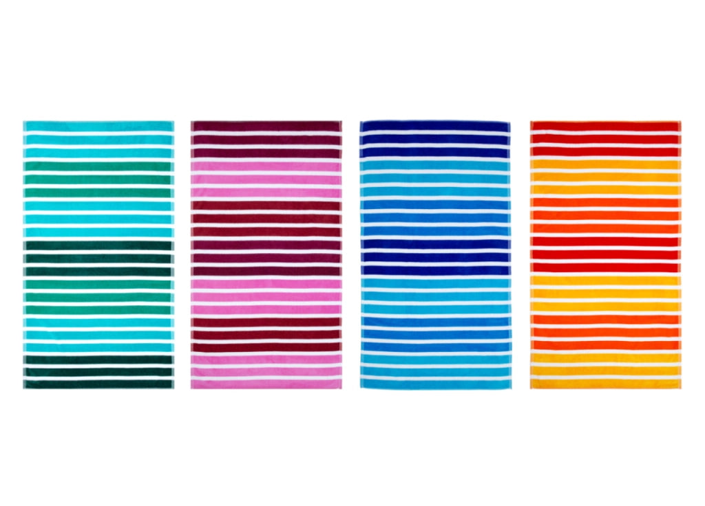 Telo Mare Jacquard Spugna Asciugamano Spiaggia Disegno Babilonia - Telo Mare - Arancio