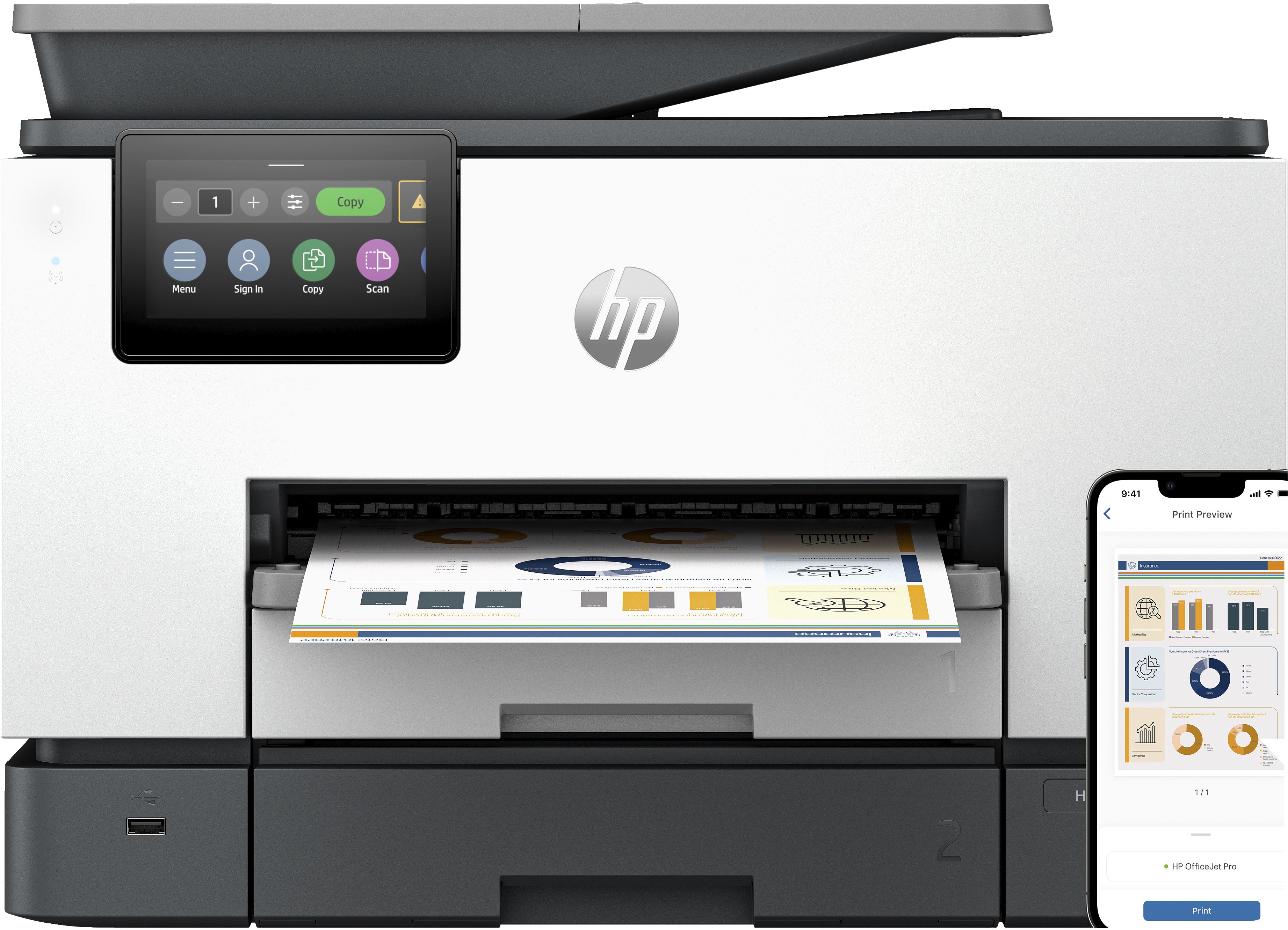 Hp officejet pro stampante multifunzione 9130b - 4U561B#629