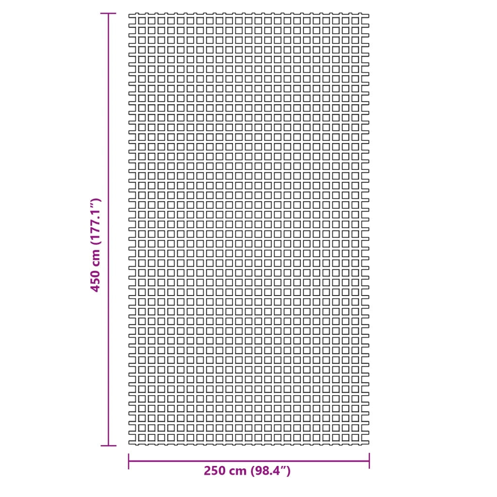 vidaXL Tappeto da Tenda Blu 4,5x2,5 m