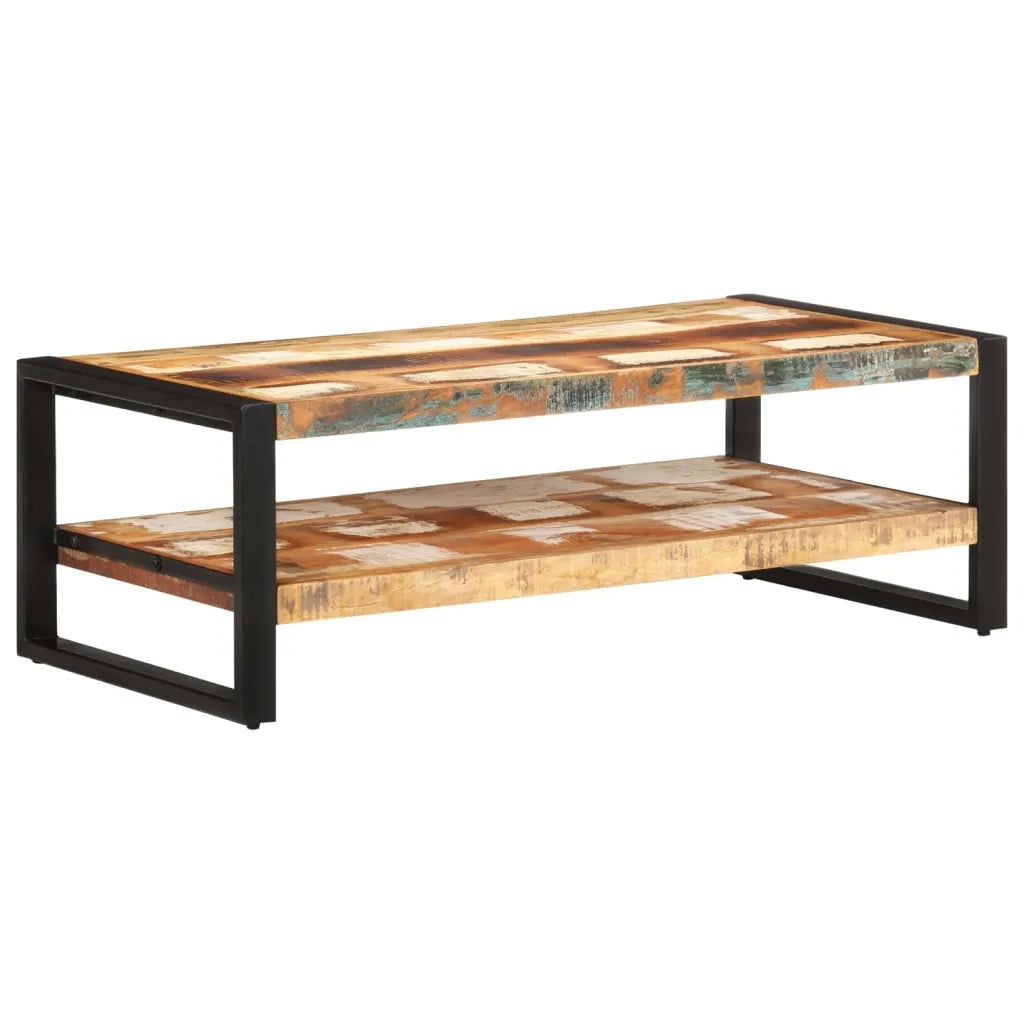 Tavolino da Salotto 120x60x40 cm in Legno Massello di Recupero 329245